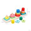 Creative Geometric Stacker Toy Set for Kids' Developmental Skills