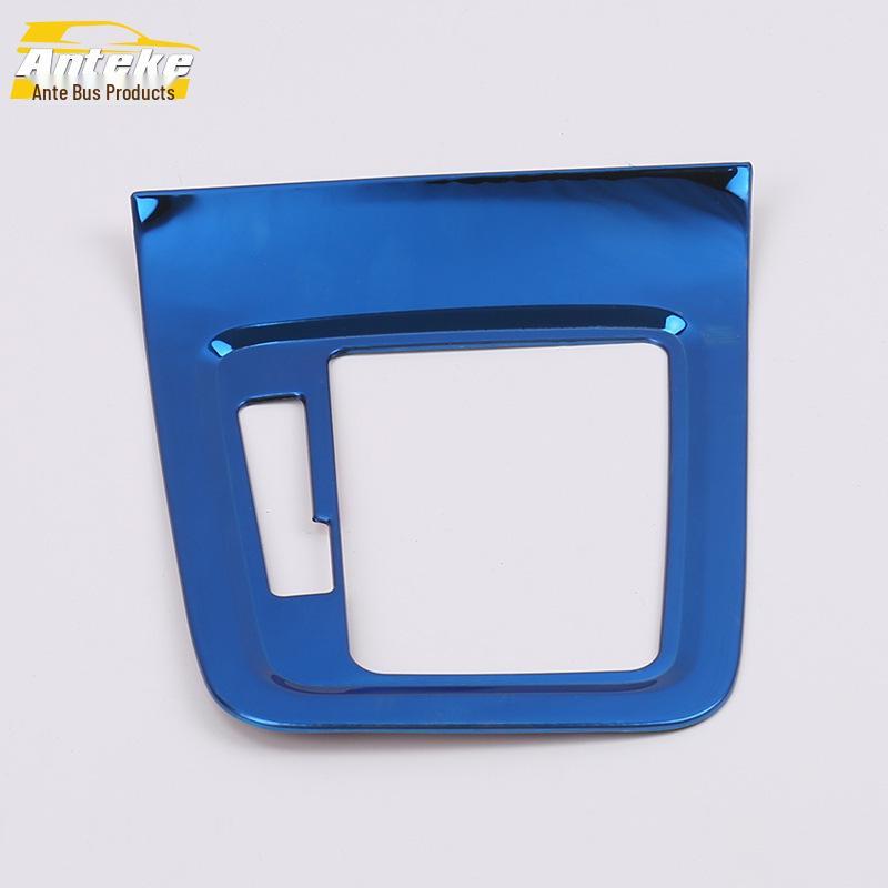 Compatible Ruicheng CC Shift Lever & Console Decorative Frame Kit with Stainless Steel Gear Cup Holder Ring