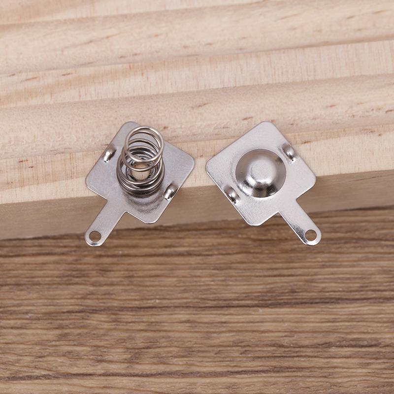 Set 5 buc. 12mm x 12mm - + Baterii Metalice de Înlocuire Placă de Contact cu Arc Slot Unidirecțional Argintiu Pentru Carcasa Baterii AA