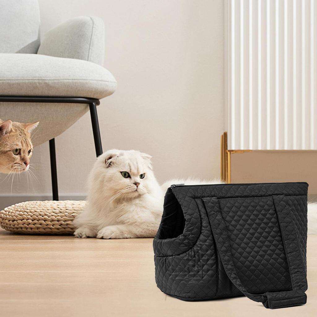 Borsa Portacani in Cotone Borsa Piccola per Cani Portacani Invernale Portatile con Tasca per Cani Cuccioli Gatti