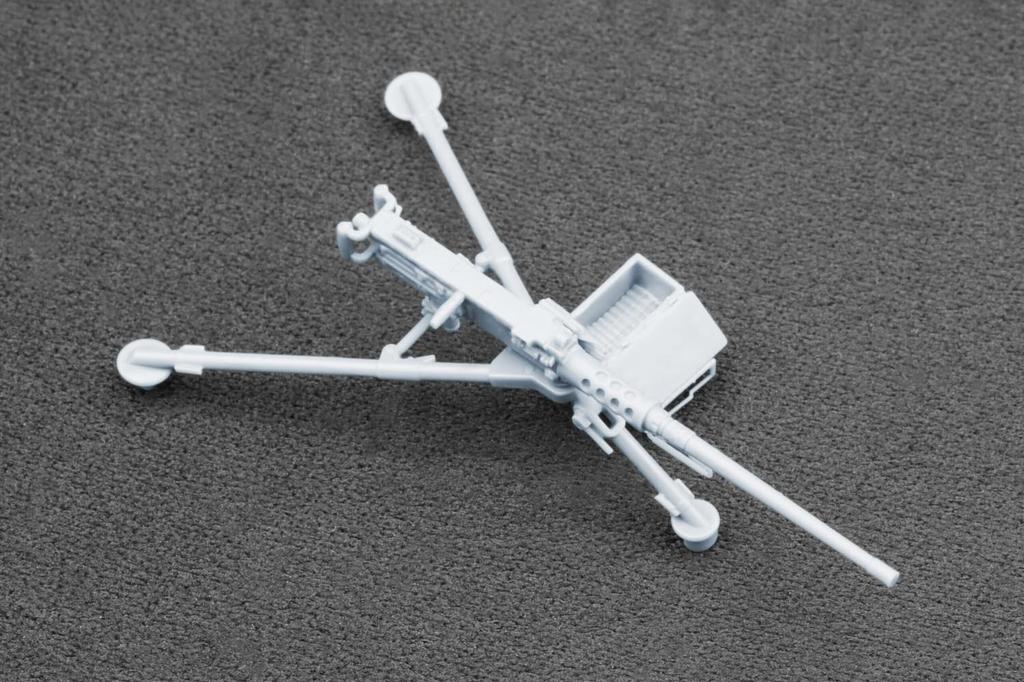 WWII M2 Browning 3D Printer Kit with M23 and Ammunition Box Scale-X 1/35 Tripod, Mount, (SCXA35003) (Diorama)