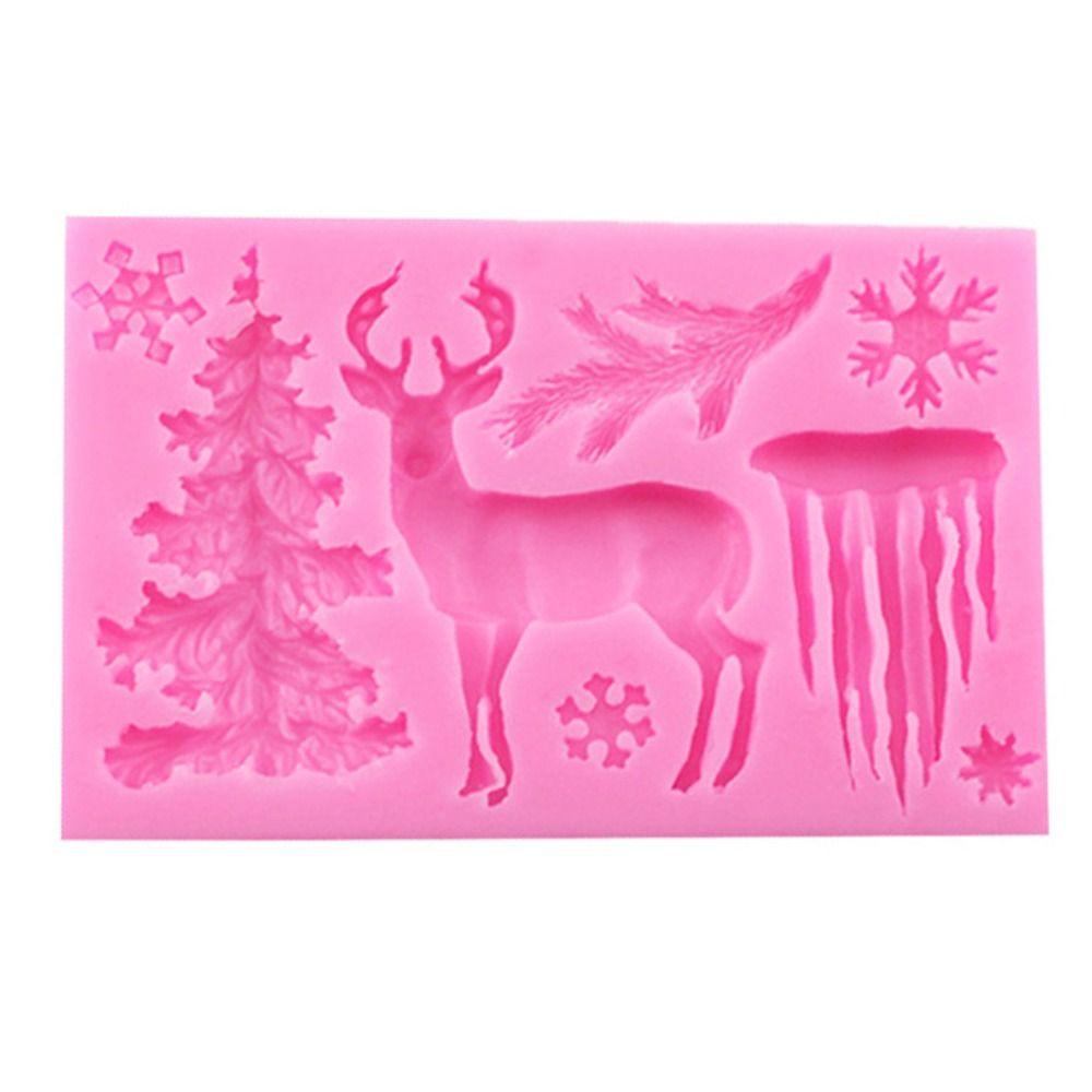 Christmas Series DIY Handmade 3D Christmas Mold Chocolate Mold Cake Decoration Decorative Mould