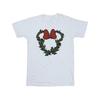 Disney Girls Minnie Mouse Wreath Cotton T-Shirt