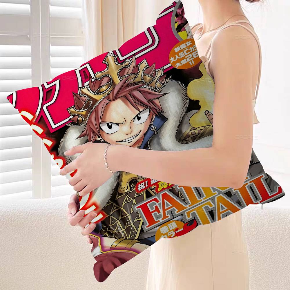 Anime Fairy Tail Pillowcase Toon Gift Cushion Cover Bedroom Home Sofa Chair Seat Decor Pillow Case