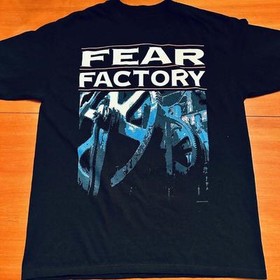 Fear Factory Band Black 100% Cotton Full Size Shirt Unisex T-Shirt