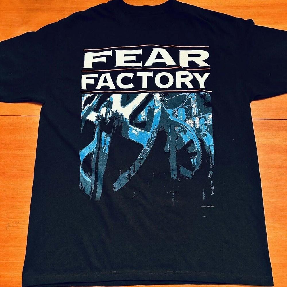 

Fear Factory Band Black 100% Cotton Full Size Shirt Unisex T-Shirt XXXXL