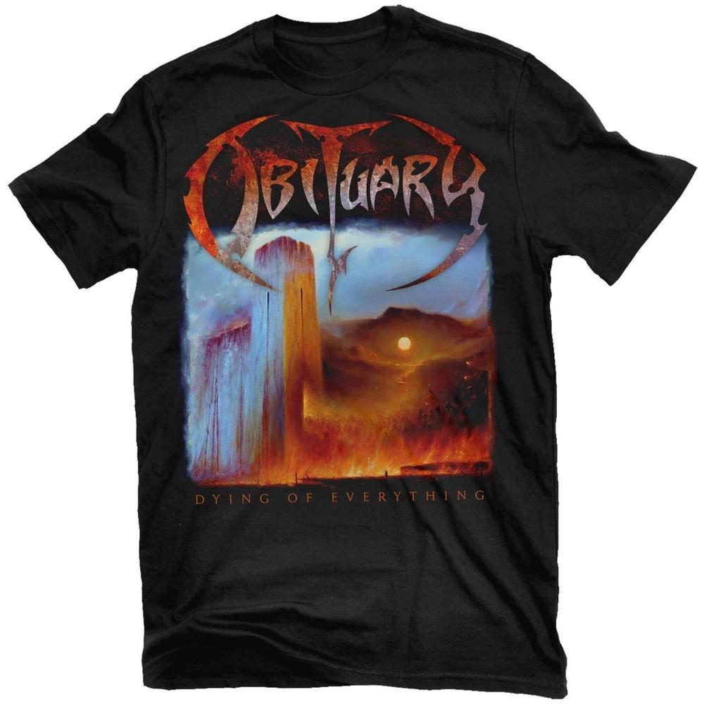 

OBITUARY cd cvr DYING OF EVERYTHING Official SHIRT 2X New cause death slowly rot Unisex T-Shirt XXXXL