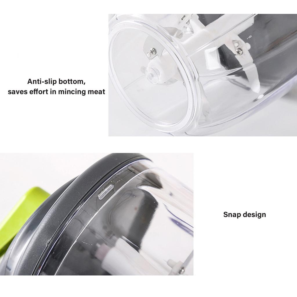 Hachoir à Légumes Manuel Efficace Grande Capacité Manivelle Hachoir à Viande Outil de Cuisine Ergonomique Pour Trancher Moudre
