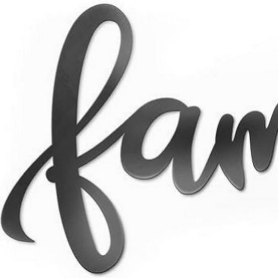 Family Metal Wall Art Silhouette - Indoor Iron Decoration