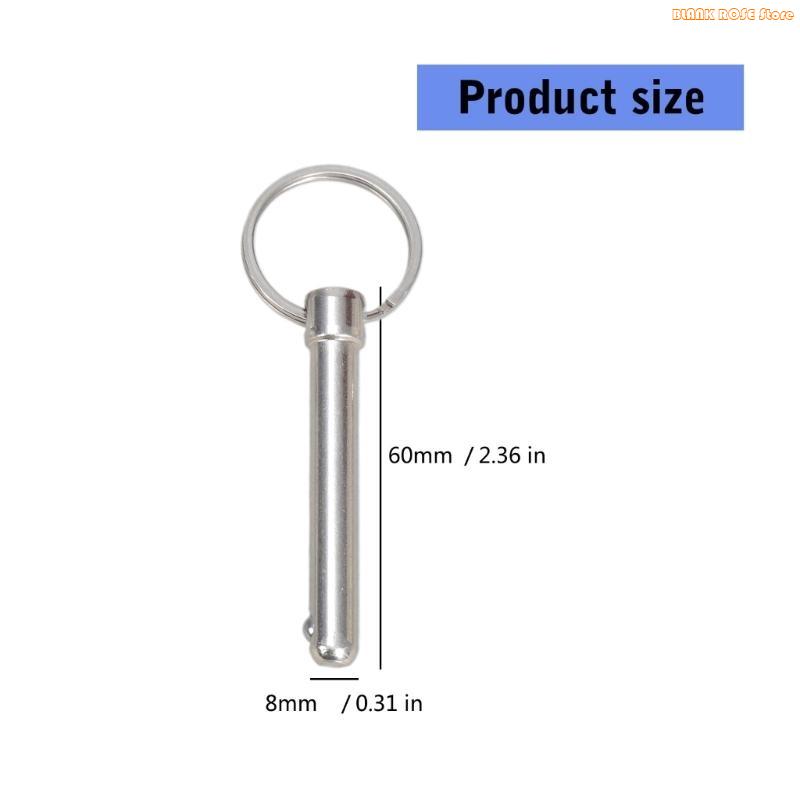 K1AE 10Pieces Quick Releases Pin 8x60mm Carbon Steel Construction with BallHead Locking for Industrial Use