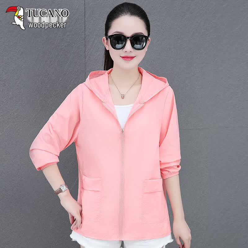 TUCANO Women s 2026 Summer Loose Breathable UV Protection Hooded Jacket M