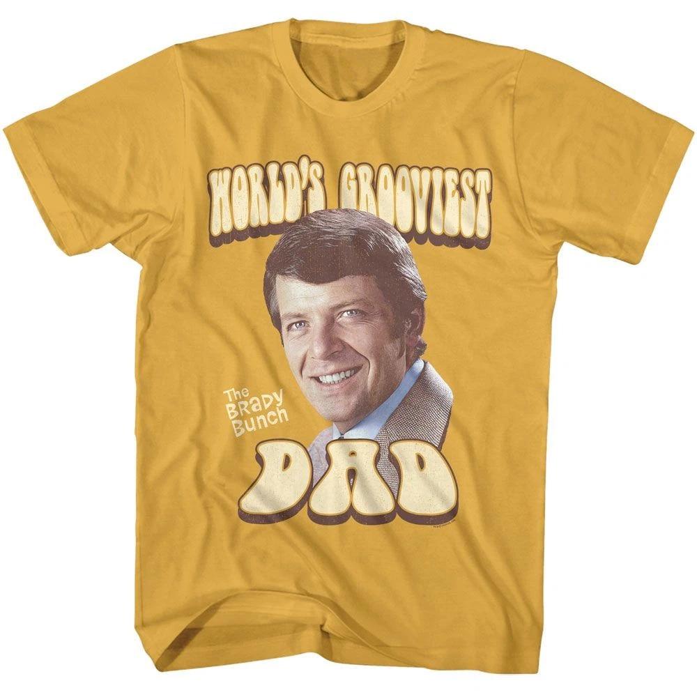 Brady Bunch - Worlds Grooviest Dad - American Classics - Short Sleeve T-Sh 100