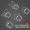 Universal Stent Mobile Phone Holder Stand Finger Ring Magnetic For Cute Cell Smart Phone Transparent Holder for Iphone 13 MAX 8