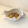 Ocean Style Ceramic Jewelry Tray Desktop Earrings Necklace Storage Dish Ceramic Conch Shell  Home