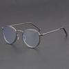 Light Luxury Leisure Optical Glasses Round Metal Frame Retro Ultra Light Hd Clear Lens Anti-Blue Light Eyeglasses Protect Eyes