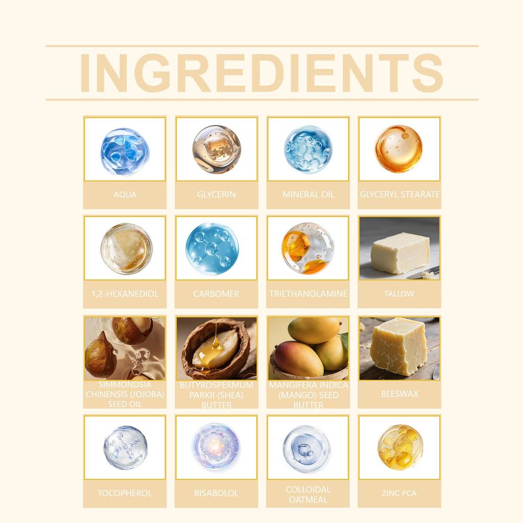 AMZ Tallow Skincare Cream (85g), Moisturizing and Hydrating, Deeply Nourishing, Quickly Absorbed and Non-greasy, Daily Skin Care and Repair