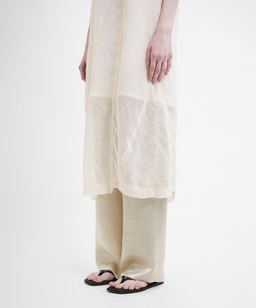 Youth Row-Edge Dress - Ivory