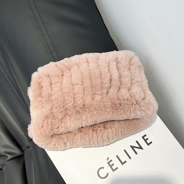 Women Handmade Stretch Real Rabbit Fur Scarf Knit Genuine Rex Rabbit Fur Headbands Girls Natural Rabbit Fur Ring Scarves