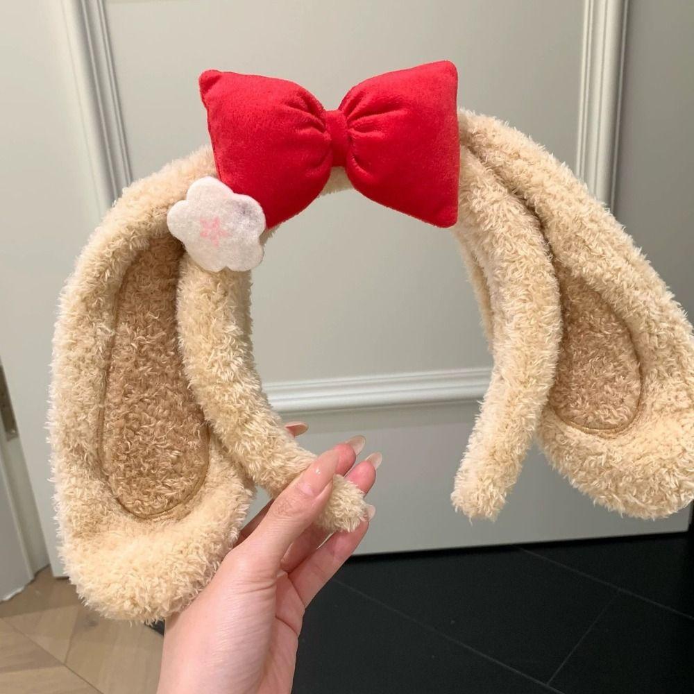 Elastic Cute Hairbands Soft Animal Hair Hoops Cartoon Headwear Plush Headbands Face Washing