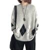 Knit Sweater Long Crew Loose Perfect for Going Winter [OGCPWYQZ] Women's Top, Sleeve, Neck, Patterned, Casual, Warm, Stylish, Slimming, Soft, Fit,