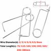 Universele Veiligheidsspeld Clip Draaddiameter:2/3/4/5/6/6.5/8mm L:75-280mm Borgpennen Veerclip Verzinkt Koolstofstaal