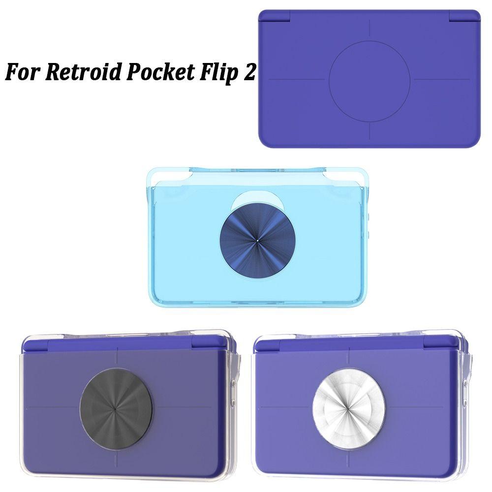 Transparent Game Console Protective Cover for Retroid Pocket Flip 2 Game Console Accessories