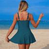 Women's Sporty Conservative Skirt- One-piece Swimsuit