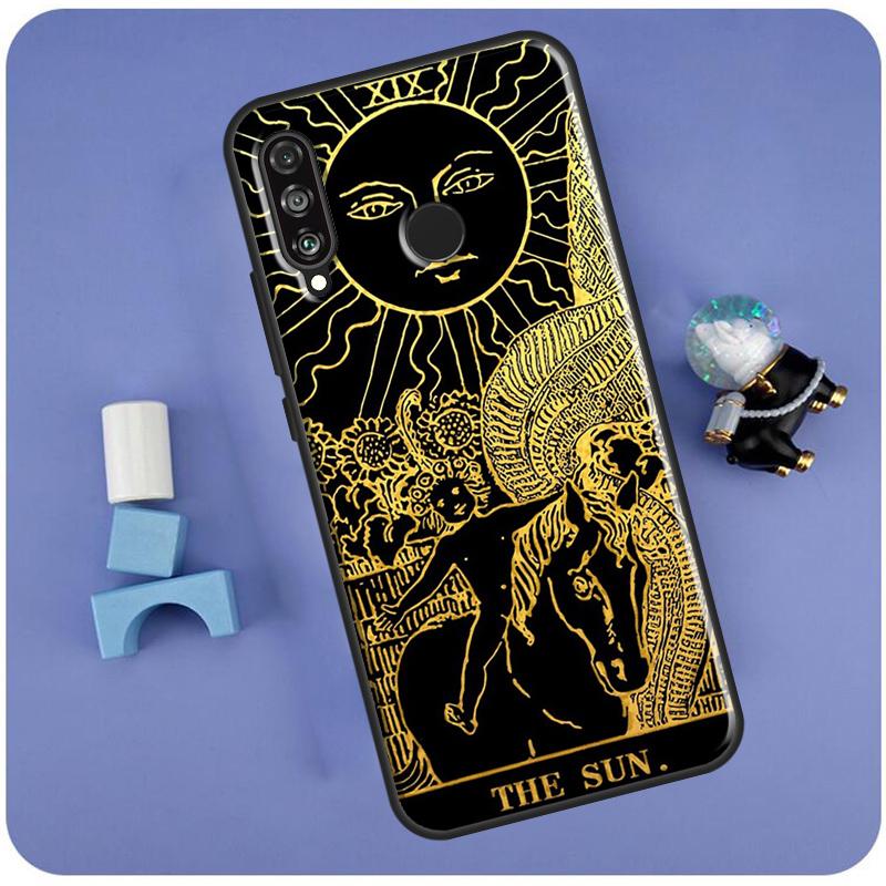 The SUN Tarot card For Huawei Nova Y60 Y61 Y70 Y72 Y73 Y90 Y91 12i 11i 3i 7i 8i 9 10 SE P20 P40 P30 Lite Case