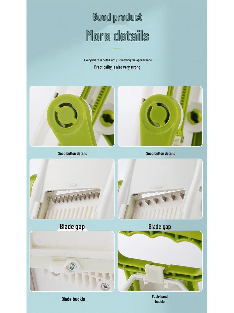Multifunctional Vegetable Cutter & Slicer - Kitchen Shredder & Potato Julienne Tool