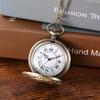 Hollow Clock Necklace Steampunk Pocket Watch Pendant Vintage Style Chain Watches  For Women Men