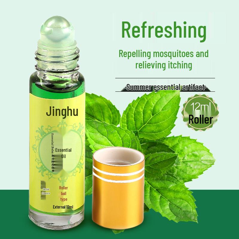 Jinghu Wind Oil Roll-On - 3/6/12ml Tiger Head Cooling Oil Refreshing Formula