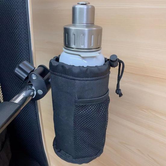 Insulated Oxford Fabric Cup Holder with Drain Clip for Bike Boat ATV Water-Resistant Drink Holder for Outdoor Adventures