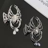 Hollow Spider Hair Claw rhinestone Metal Hair Claw Simple Large Shark Clip  Halloween