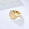 2026 Simple Smooth 17mm Round Ring Men's Personality Ring