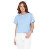 Be You Womens/Ladies Crew Neck Boxy Short-Sleeved Crop T-Shirt