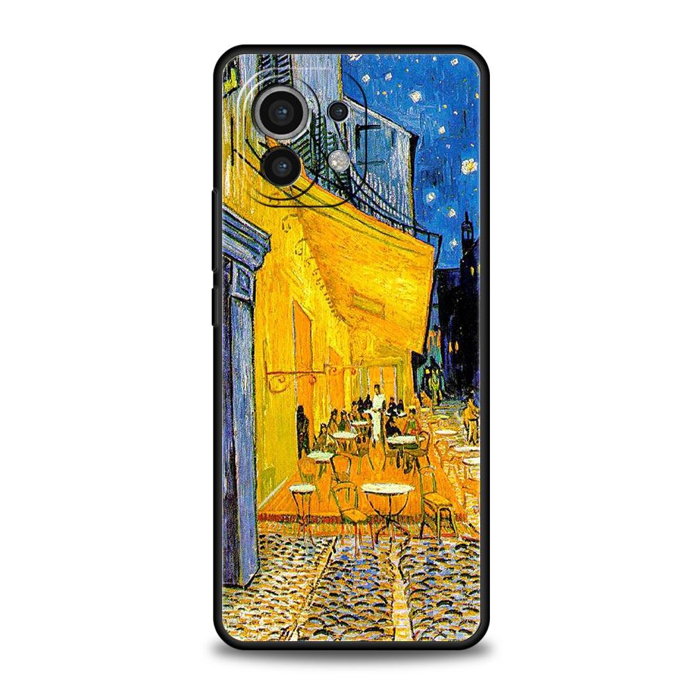 Gwieździsta noc van Gogh Etui na telefon do Xiaomi 14 13 12 11 Lite 13T 12T 11T Pro 9T Mi Poco X6 X5 M3 X3 Pro F5 F4 F3 5G Czarne Etui