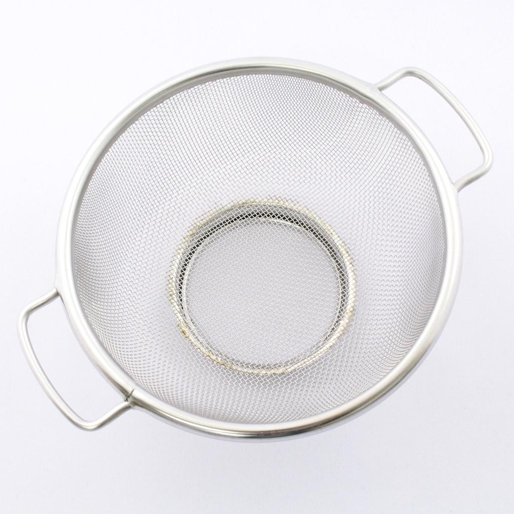 Inoue Wire Mesh Industry Living Room Stainless Made in Japan Colander, Two-Handed, 19cm, 18-8 Steel,