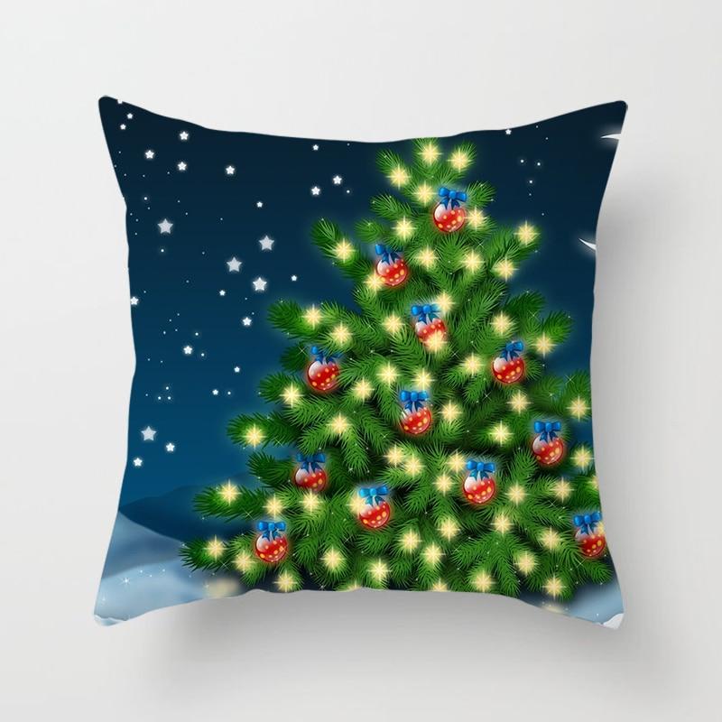 

Зимние рождественские наволочки, елочные наволочки, диванные украшения для дома 40x40cm