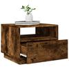 LED Coffee Table In Smoked Oak 50 X 49 X 40 Cm