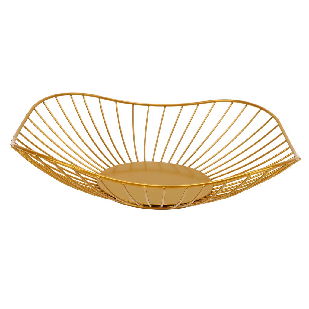 Wire Fruit Bowl Simple Wire Style Strong Durable Metal Large Capacity Metal Fruit Basket for Fruits