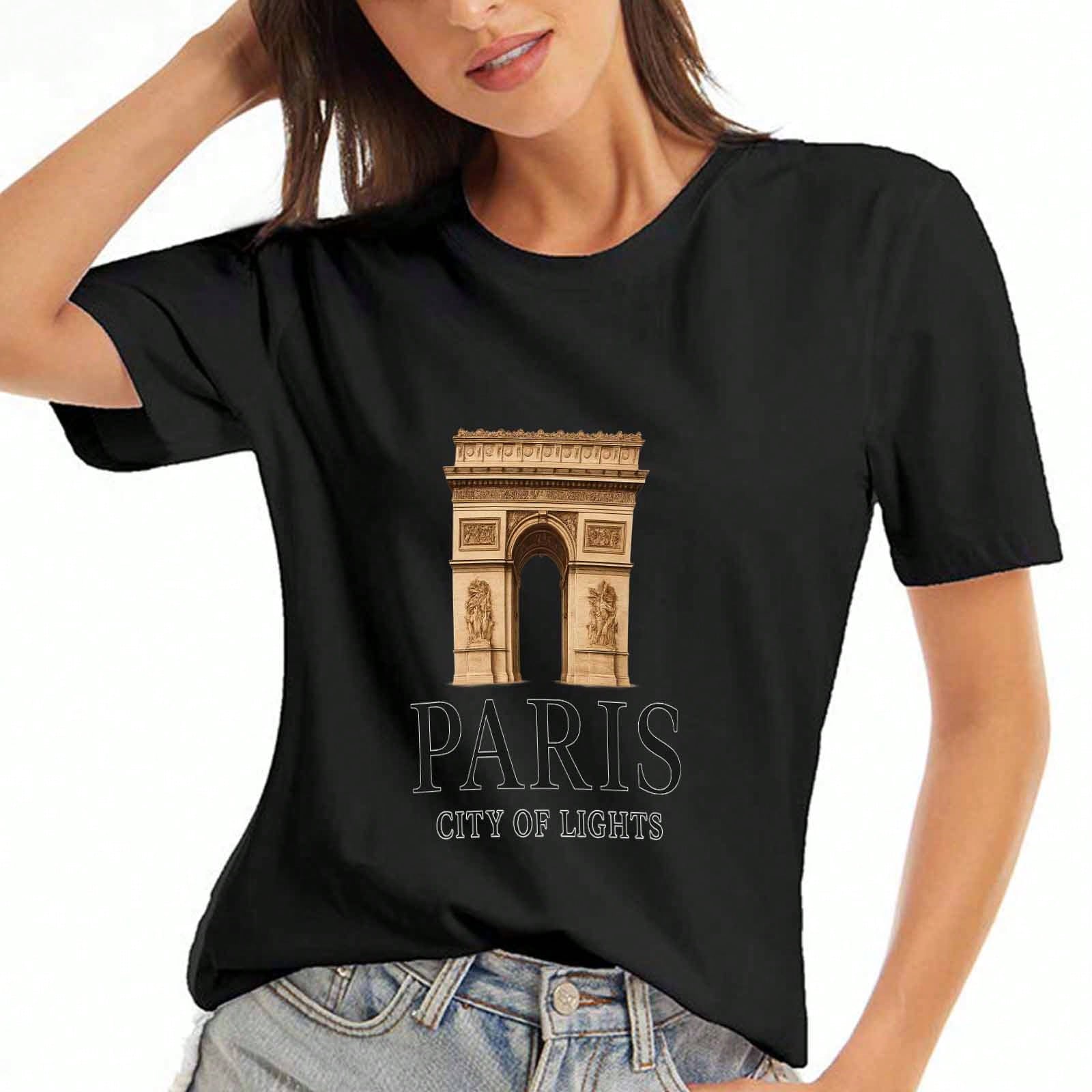 Pancake Stack Ladies Cotton T Shirt,Pure Cotton Premium Print,Durable,Casual And Fashionable,Flippin Good Design,Perfect For Pancake Lovers,Unique Gif S разноцветный