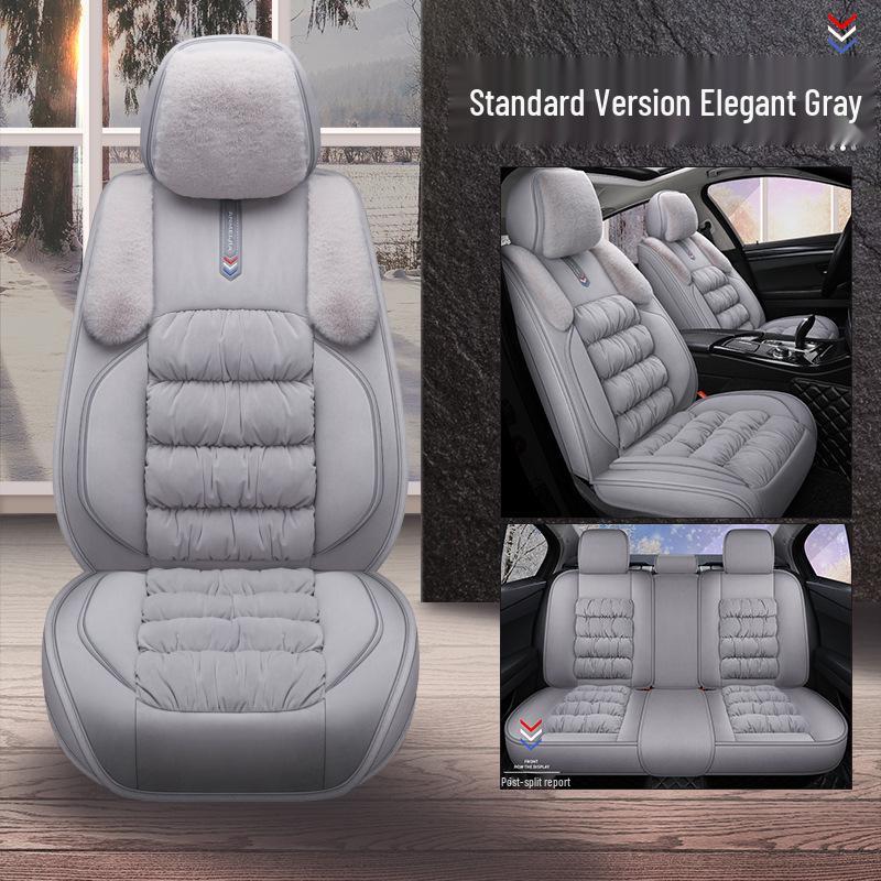 Universal Plush Winter Car Seat Cover - Full Surround Comfort Cushion