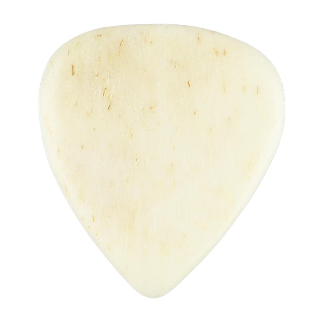 Guitar Pick Ox Bone Skidproof Easy Playing Plucking Pick Accessory for Performance Flat and Concave Surfaces
