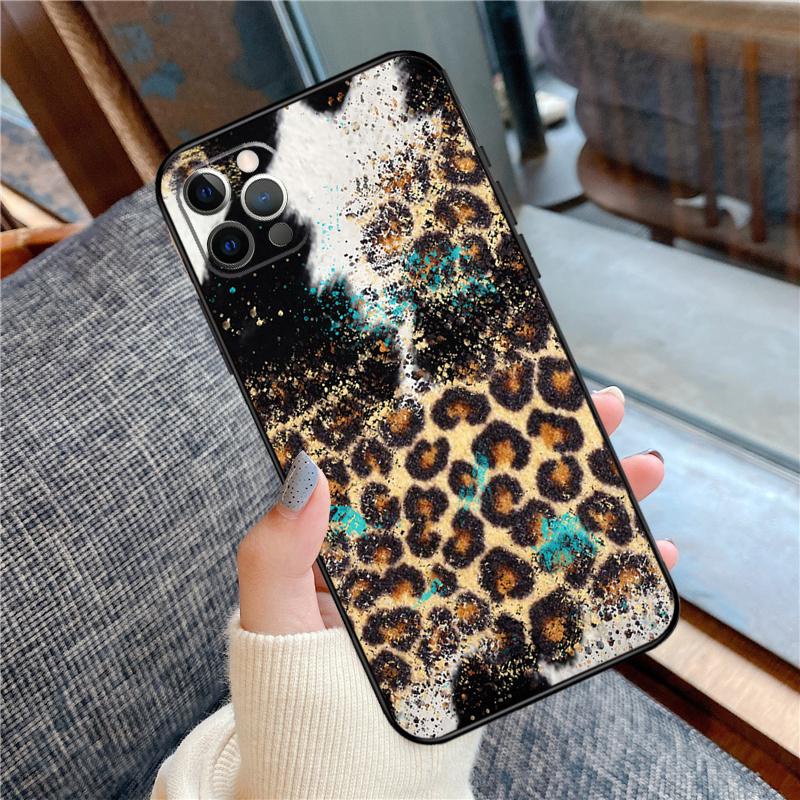Leopard Print Phone Case For iPhone 17 Pro Max 17Pro 17 Air Silicone Cover Capa