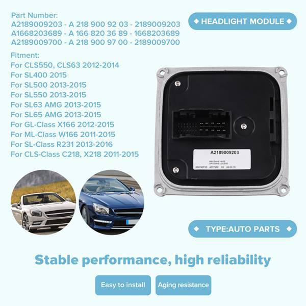 A2189009203 Compatible with Mercedes W166/X166 Headlight Modules