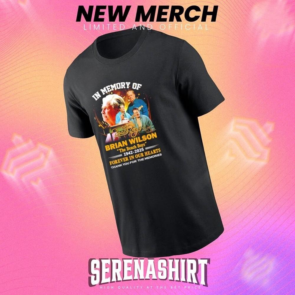 Brian Wilson in memory of the Beach Boys 1942 – 2025 forever in our hearts shirt Unisex T-Shirt L