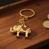 Animal Decorative Accessory Zinc Alloy Elephant Keychain Car Key Ring Holder Lightweight Keychain Pendant Handbags Backpacks Charm for Men