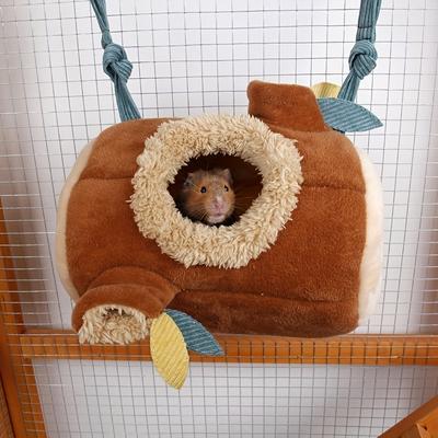 1pc Hamster Winter Warm Hammock Guinea Pig  Dutch Pig Hammock Cotton  Jungle Set of Tunnel Hanging Nests