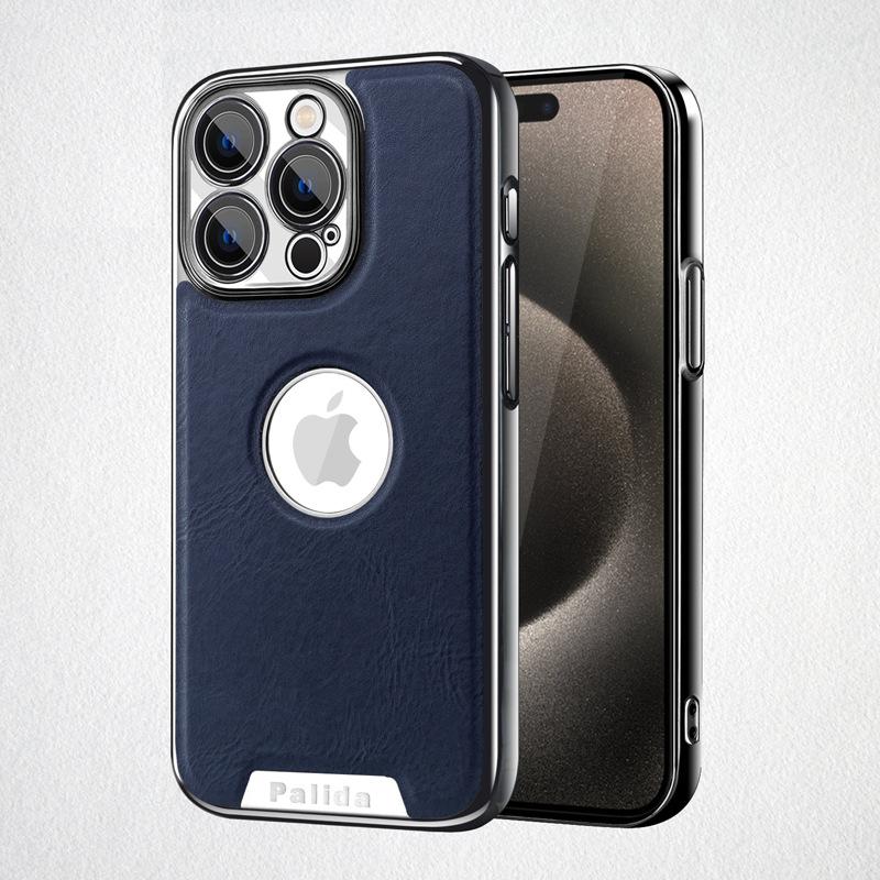 Comes with A Lens Film, Suitable for Apple 15promax Phone Cases, IPhone14 Full Cover, 13/12 Simple Leather Case