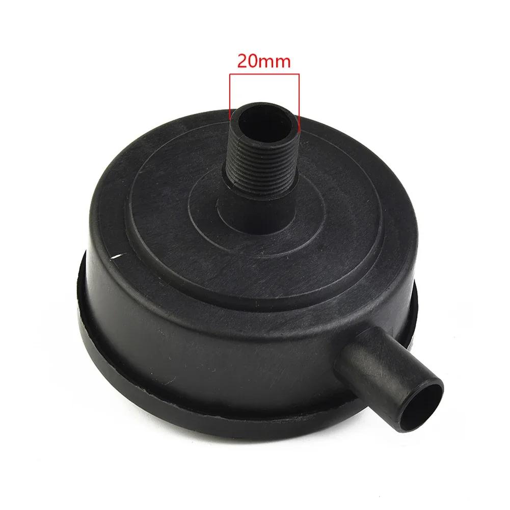 Pump Accessories Air Compressor Silencer Muffler with 20mm Air Filter Noise Reduction Plastic + Paper Material Black